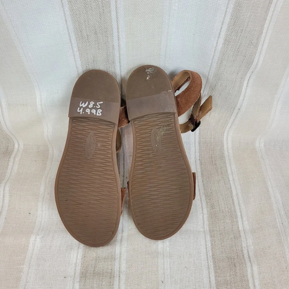 Clarks‎ Artisan Corsio Amelia Leather Sandals Tan Brown Size 8.5